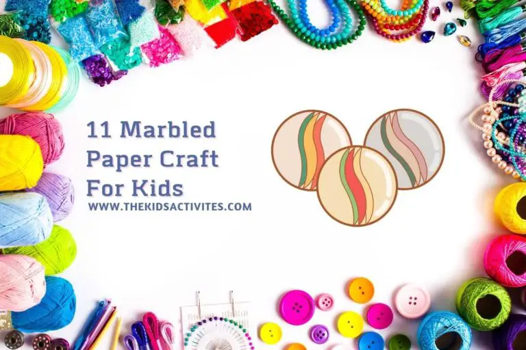 11 Marbled Paper Craft For Kids