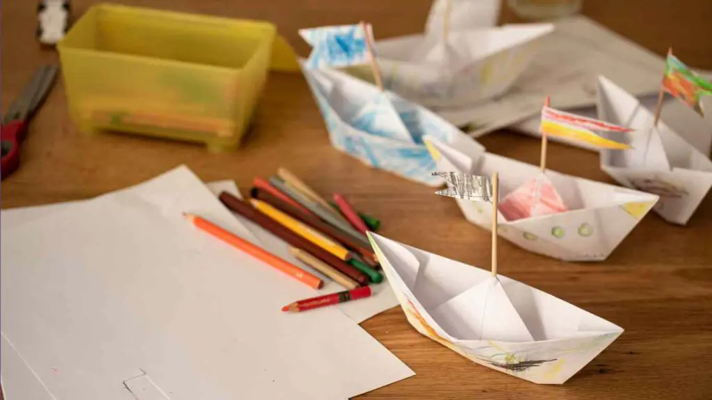 construction paper sailboat craft