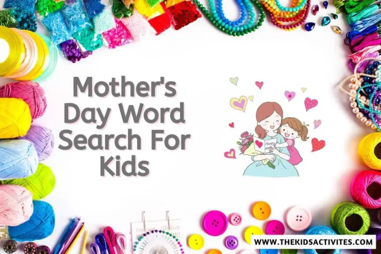 Mother’s Day Word Search For Kids