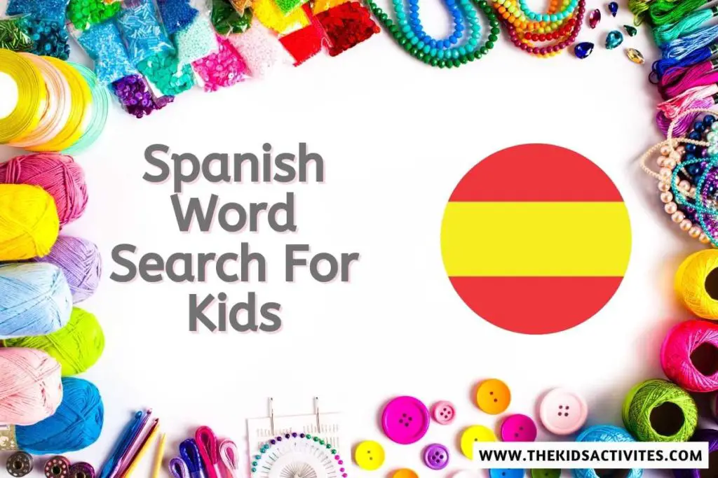 Spanish Word Search For Kids