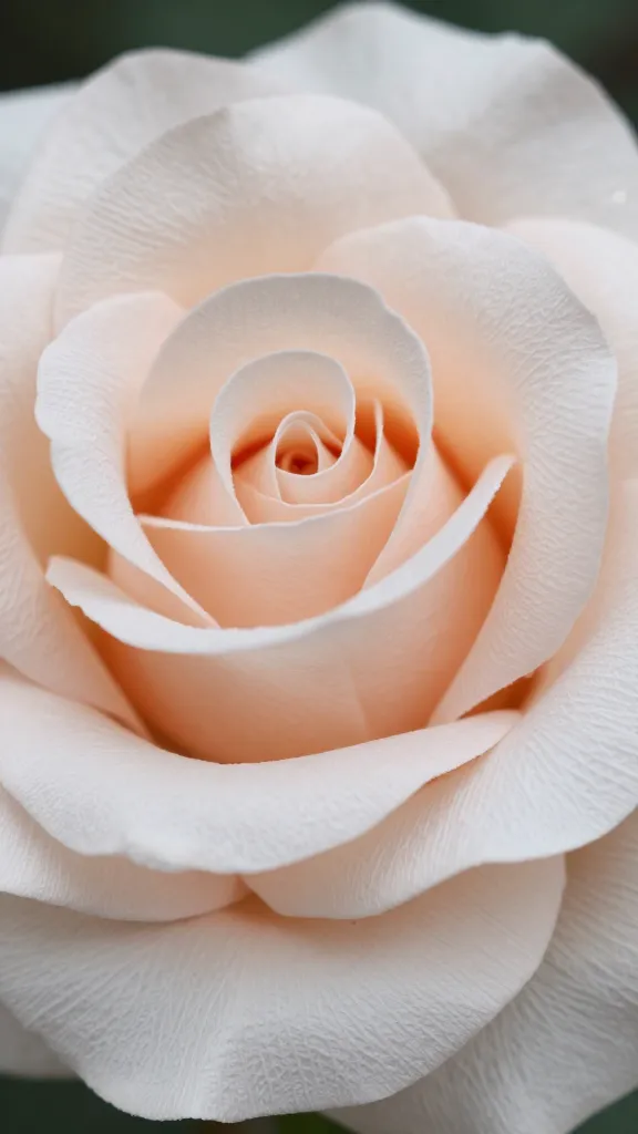 Closeup of a single crepe paper rose with delicate texture