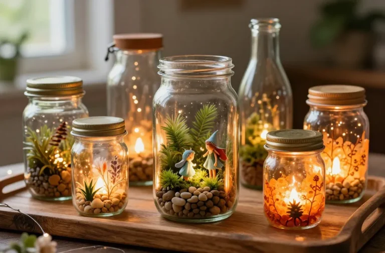 13 Upcycled 3d Craft Ideas From Bottles and Jars: Quick Diy Magic