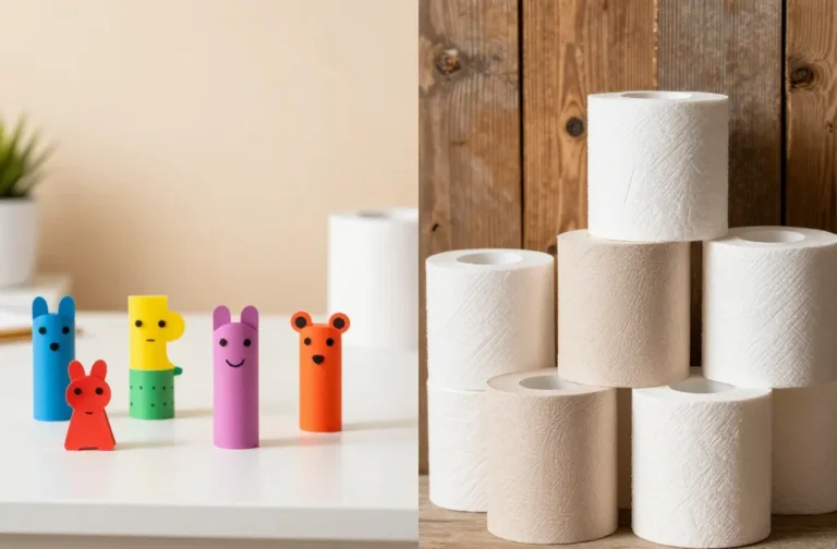 Toilet Paper Roll Crafts vs Paper Towel Roll Crafts
