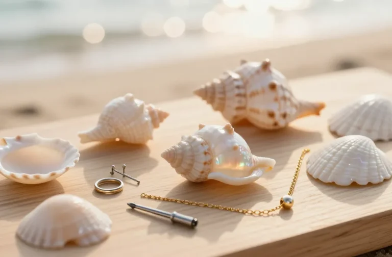 how to make seashell jewelry pieces