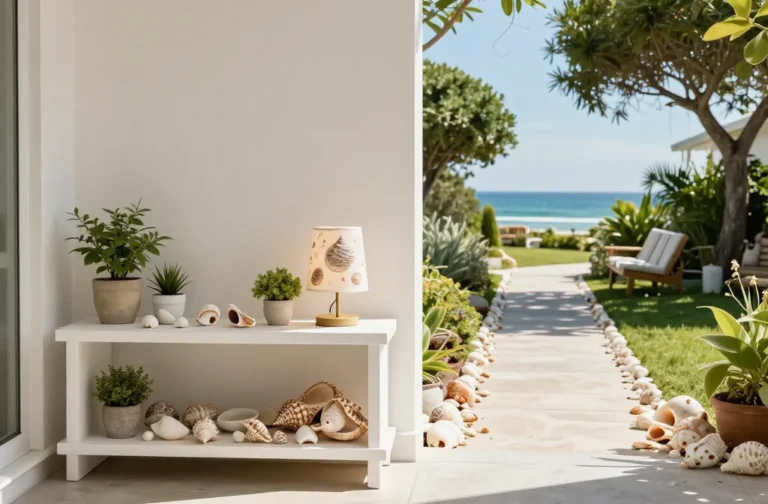 small spaces vs large yards seashell crafts