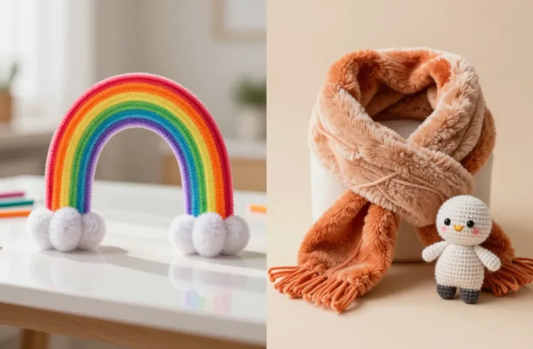 Pipe Cleaner Crafts vs Yarn Crafts