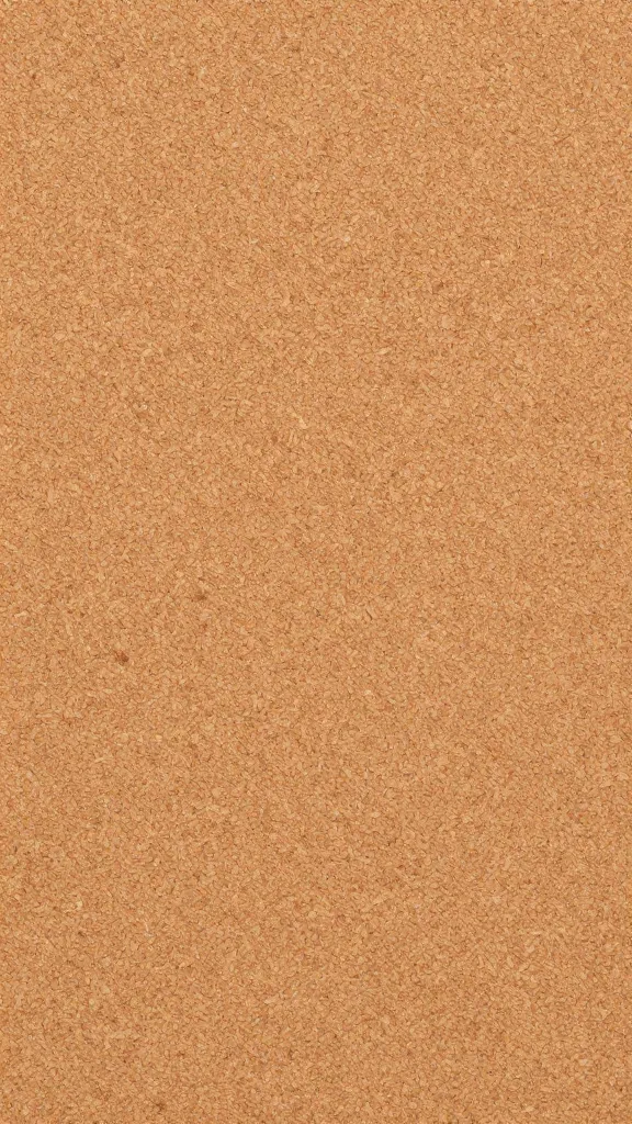 Tight focus on a single cork glued mid-frame for a corkboard texture