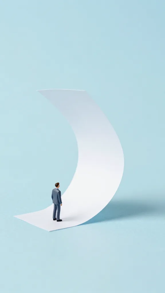 macro image of a miniature paper scene about to unfold