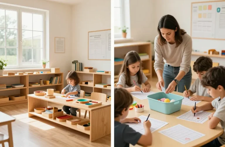 Montessori vs Traditional Kids Activities