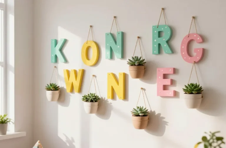 6 Personalized Name Craft Ideas for Kids' Rooms